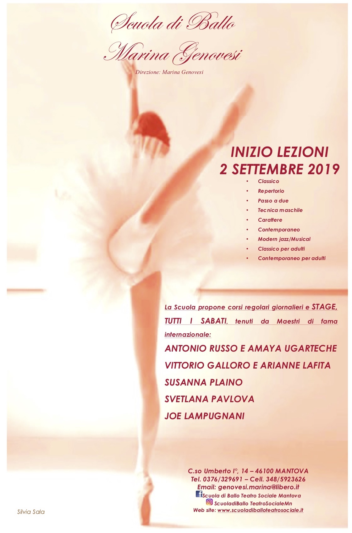 Inizio lezioni 2 settembre 2019